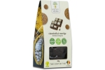 BISCUIȚI VEGANI CU CIOCOLATĂ ȘI COACĂZE, CU ZAHĂR BRUN, 80G