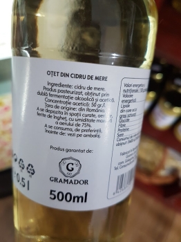 Otet din cidru de mere, 500 ml