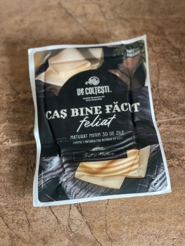 Caș bine făcut feliat de Colțești 200 g ||(cascaval feliat)